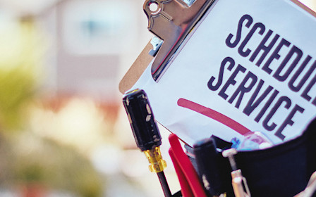 A person holding a sign.