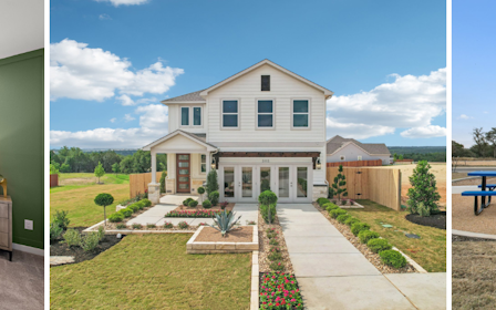 A collage of a house.