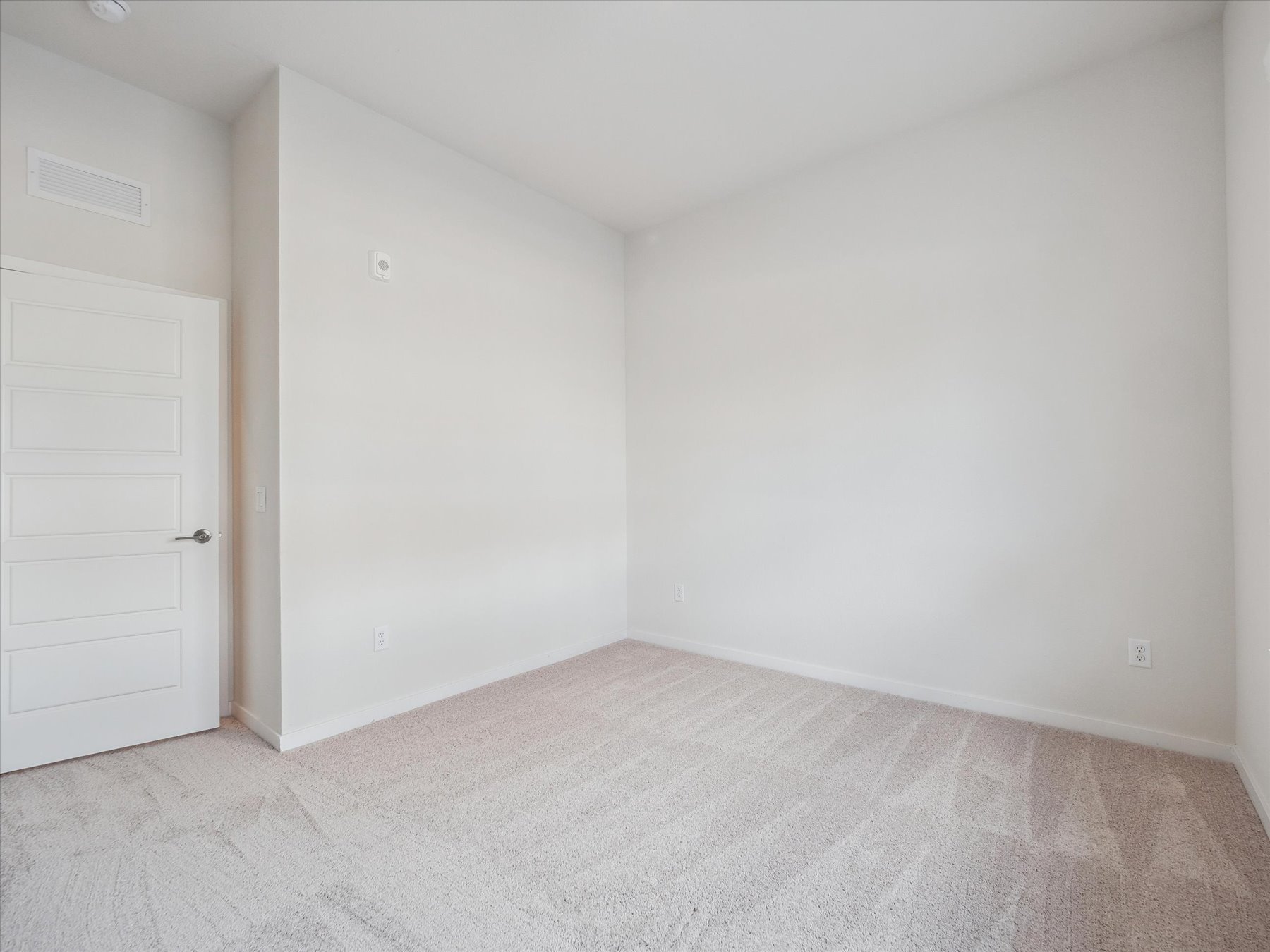 A room with white walls.