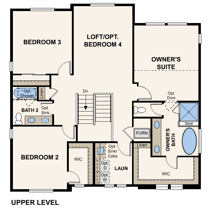 Diagram, engineering drawing. Roosevelt Upper Level