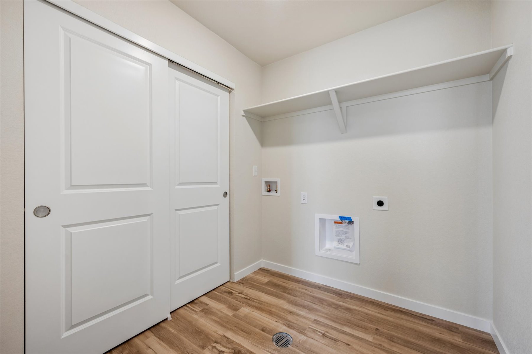 A room with white doors.