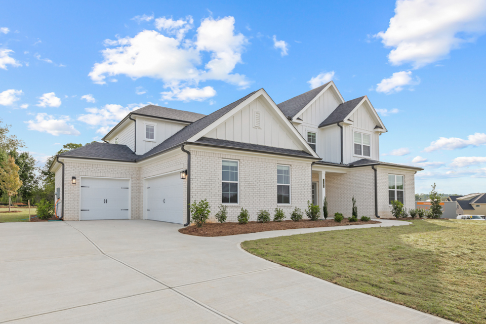 A house with a driveway.