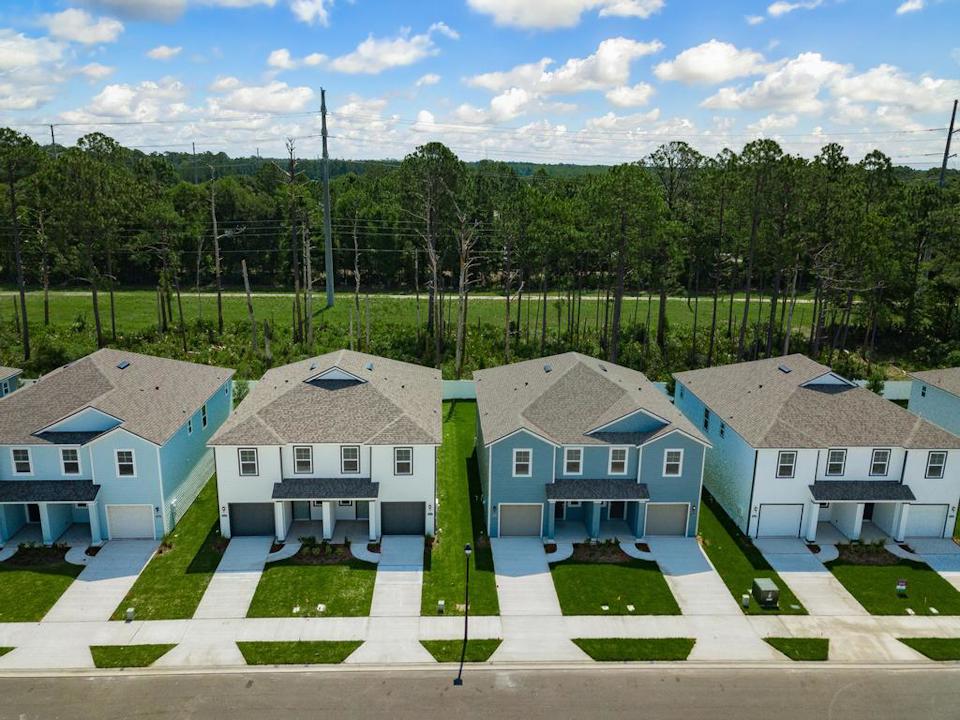 A group of houses.