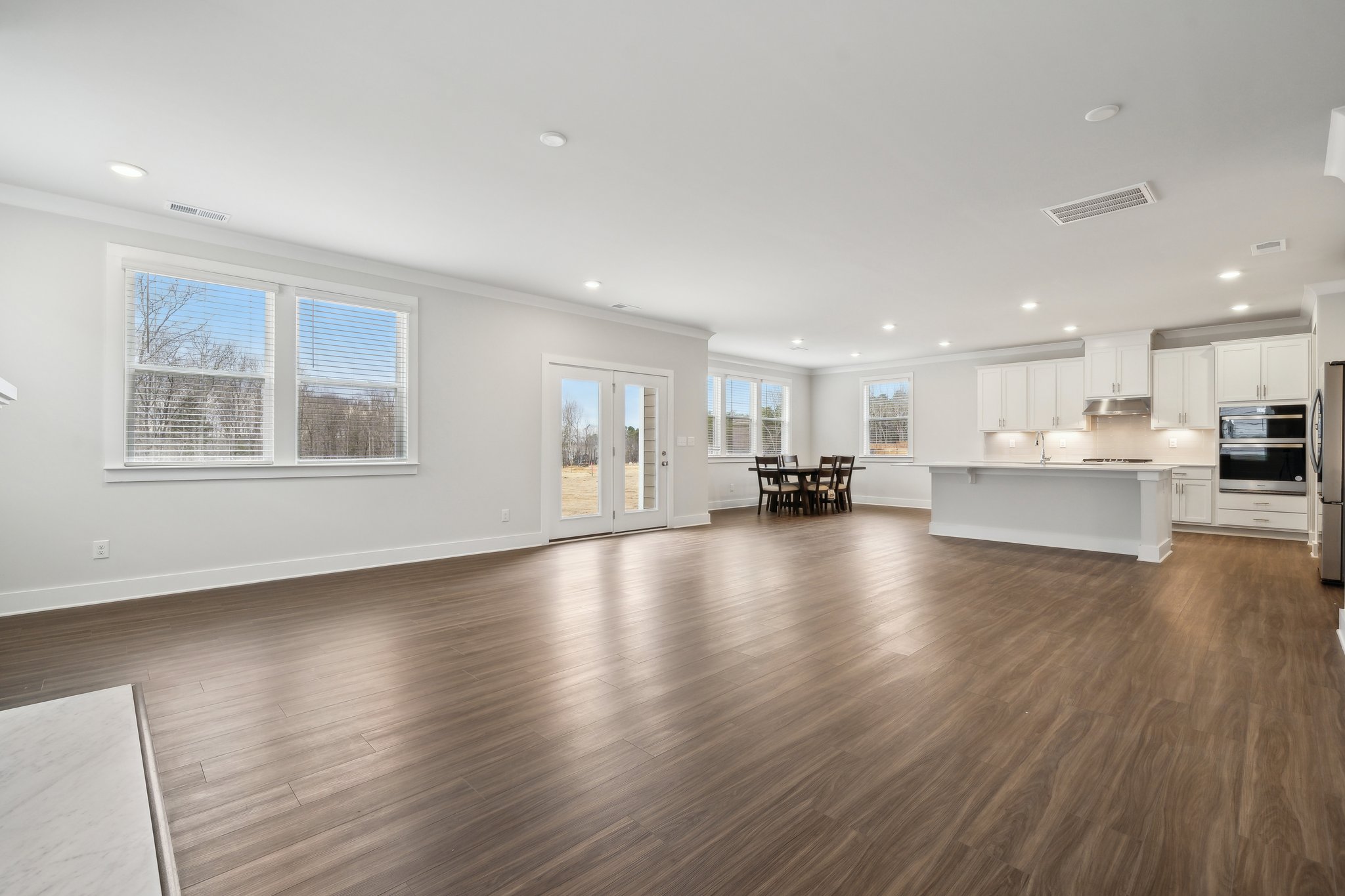 A large empty kitchen.