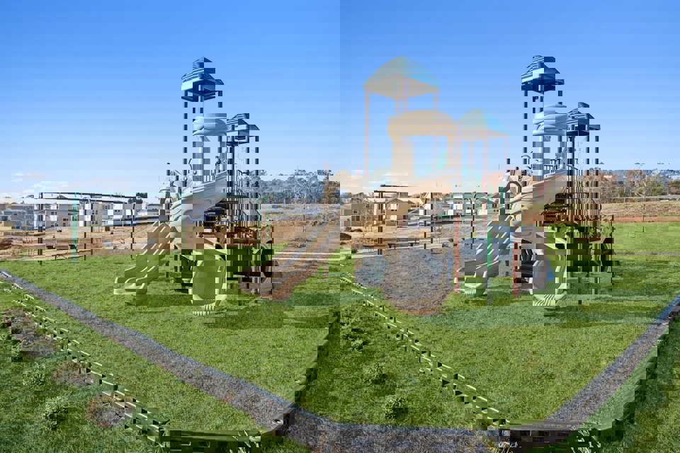 A metal sculpture in a field.