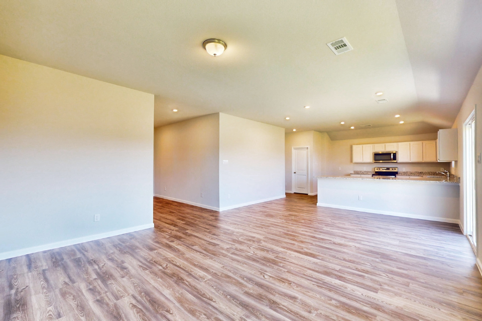 A large empty room.