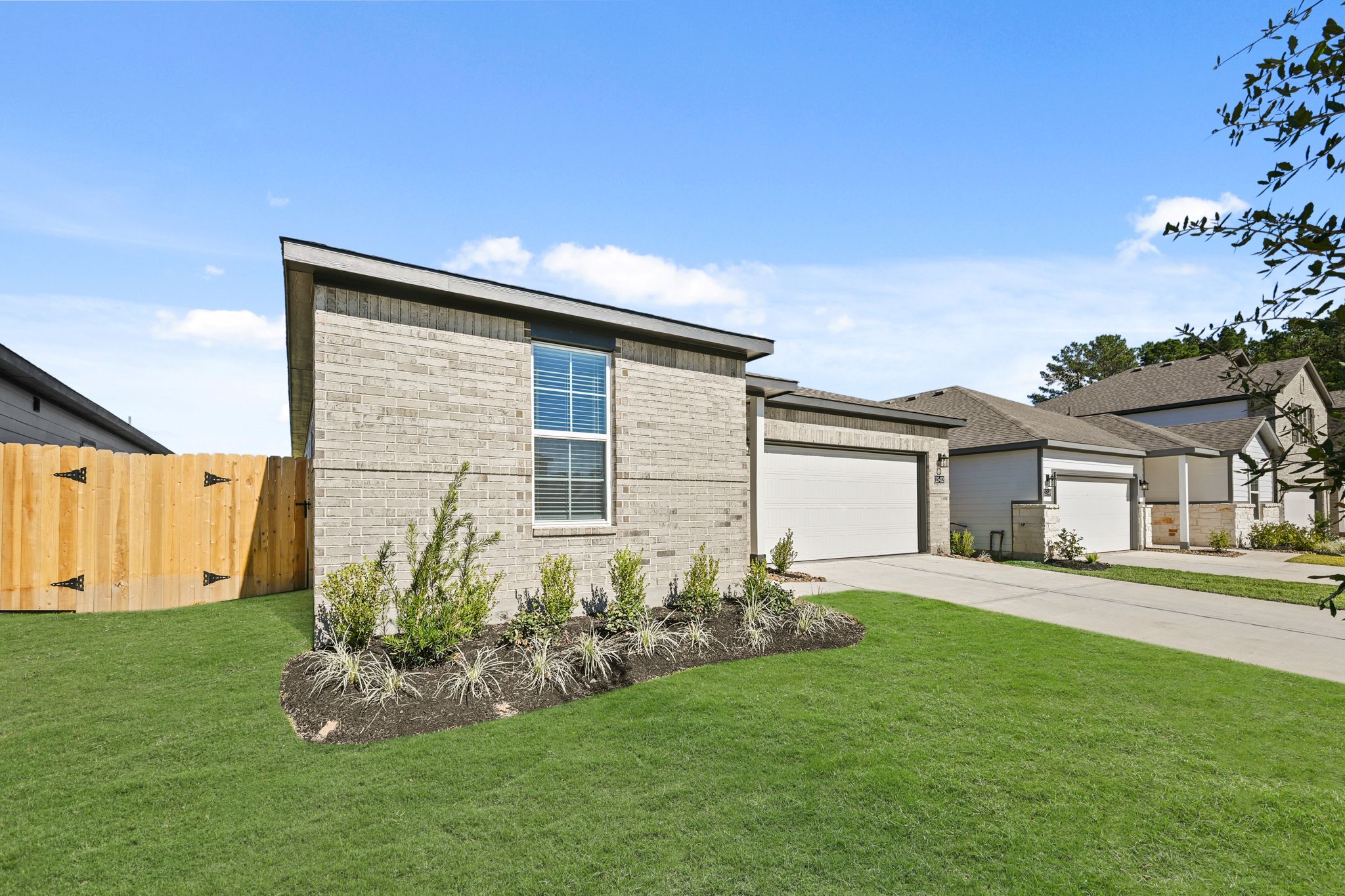 A house with a large yard.