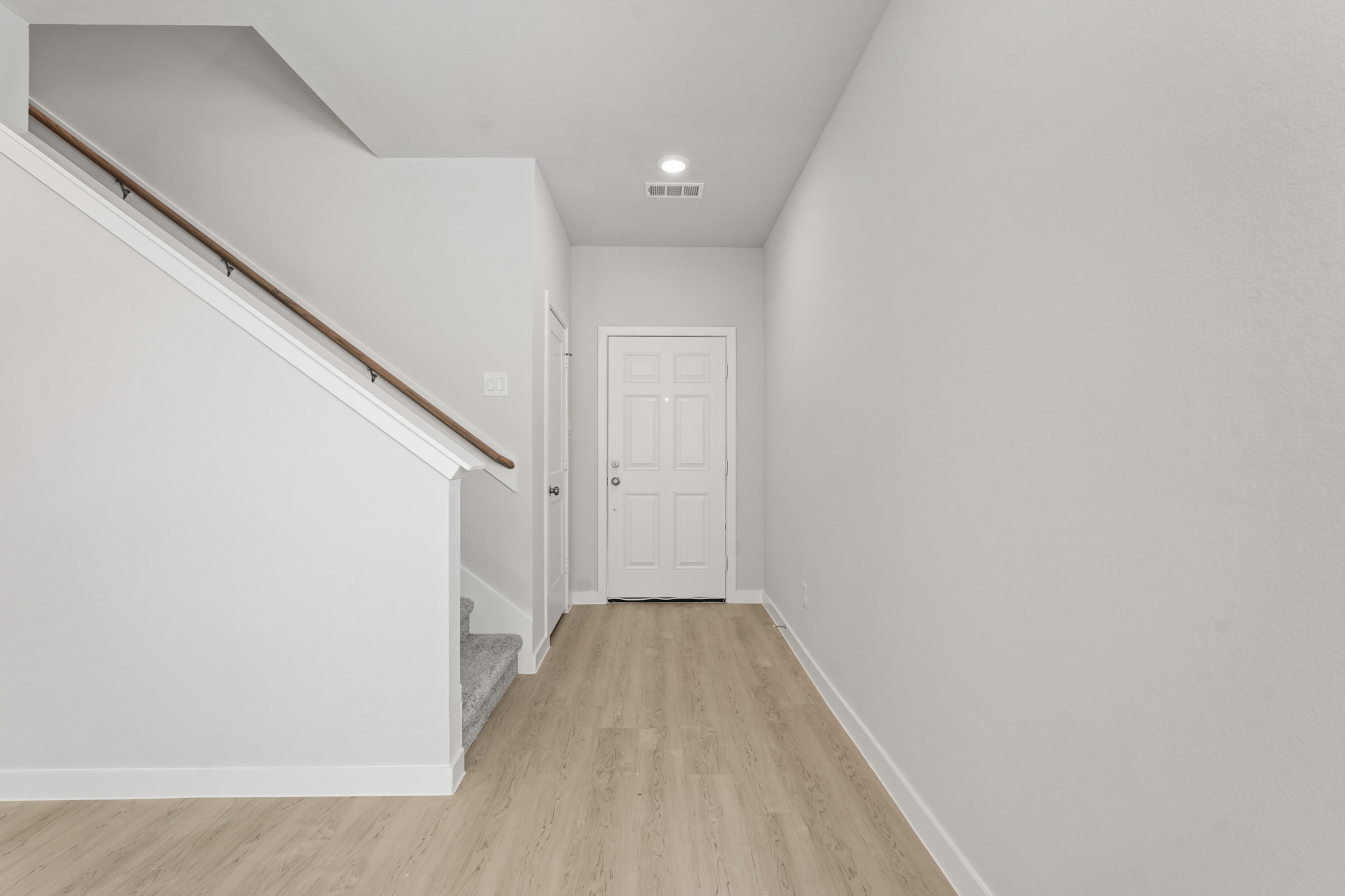 A room with white walls.