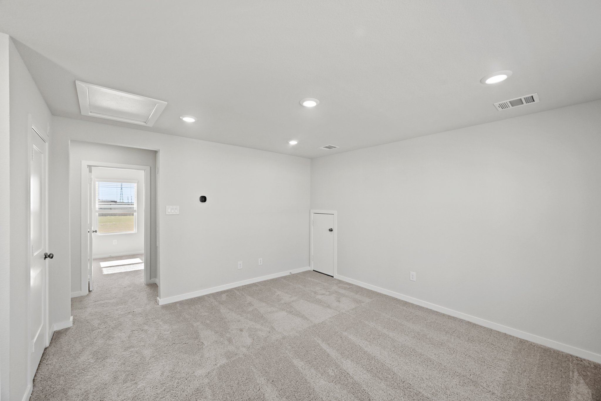 A room with white walls.