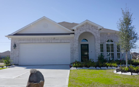 A house with a garage.