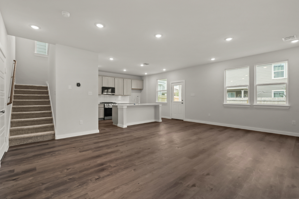 A large empty kitchen.