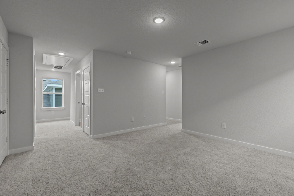 A room with white walls.