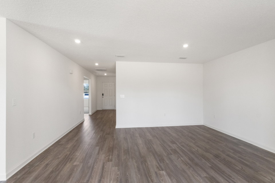 A room with white walls.
