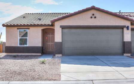 A house with a garage.