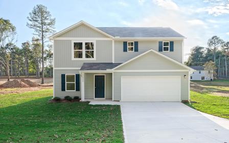 A house with a garage.