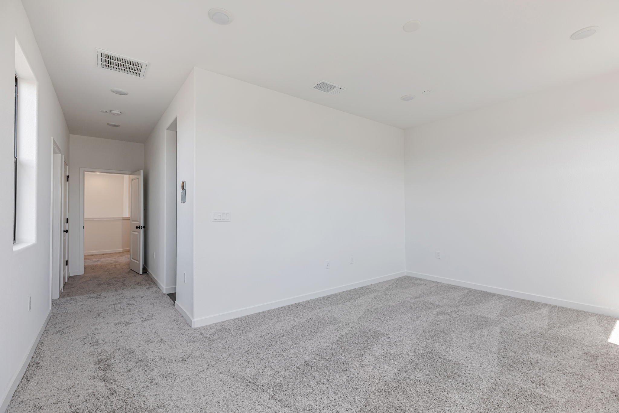 A room with white walls.